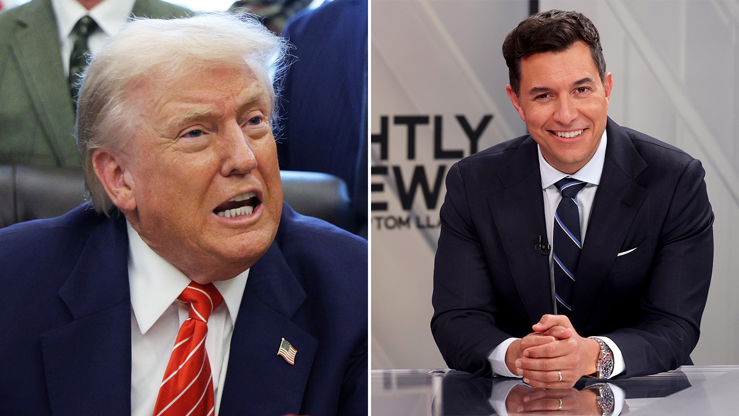 Интервью Дональда Трампа с Томом Лламаcом перед Супербоулом