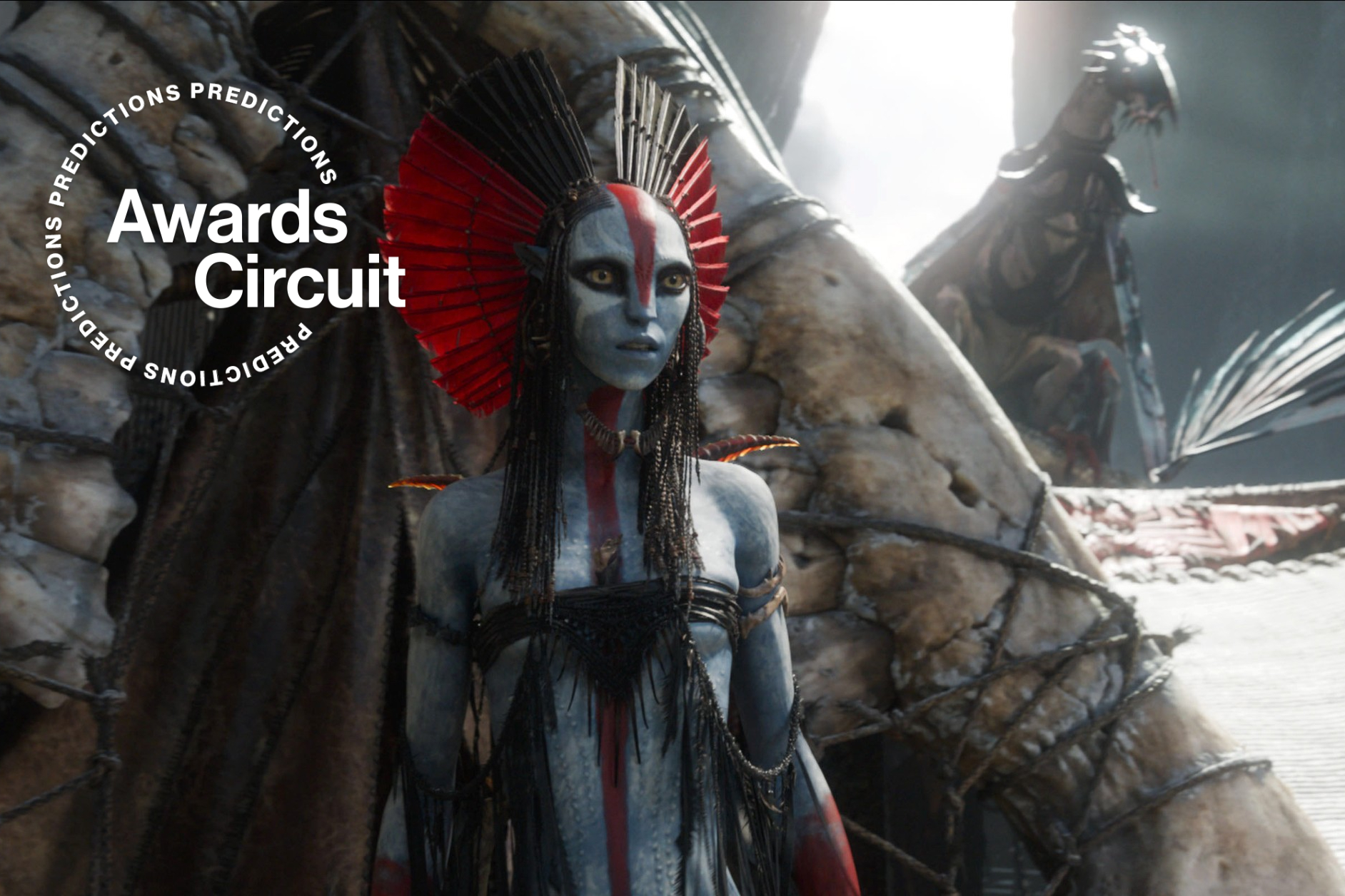 Визуальные эффекты из фильма 'Аватар 3' на фоне сцены Оскара