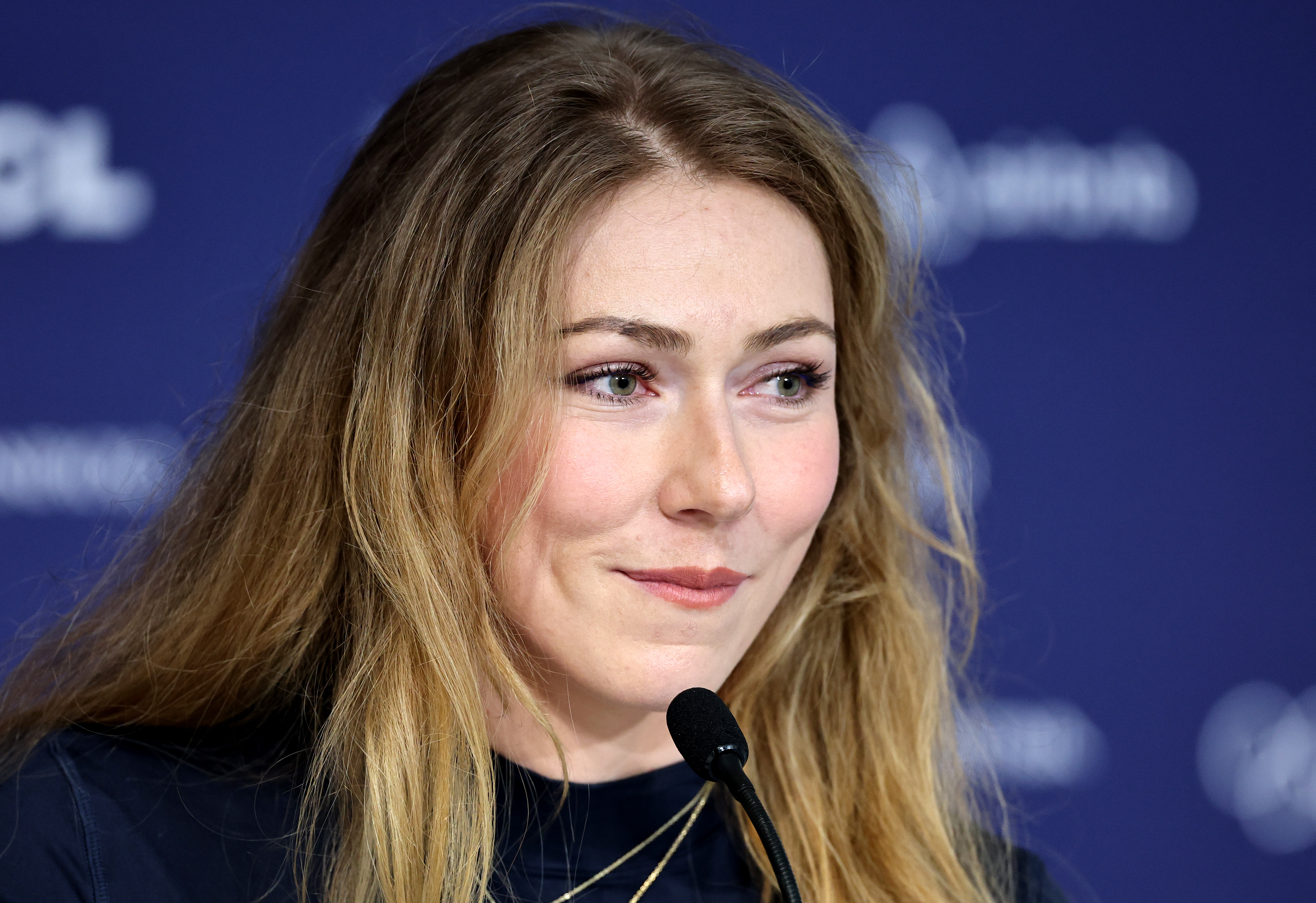 Микаэла Шиффрин на пресс-конференции о зимних Олимпийских играх 2026 года